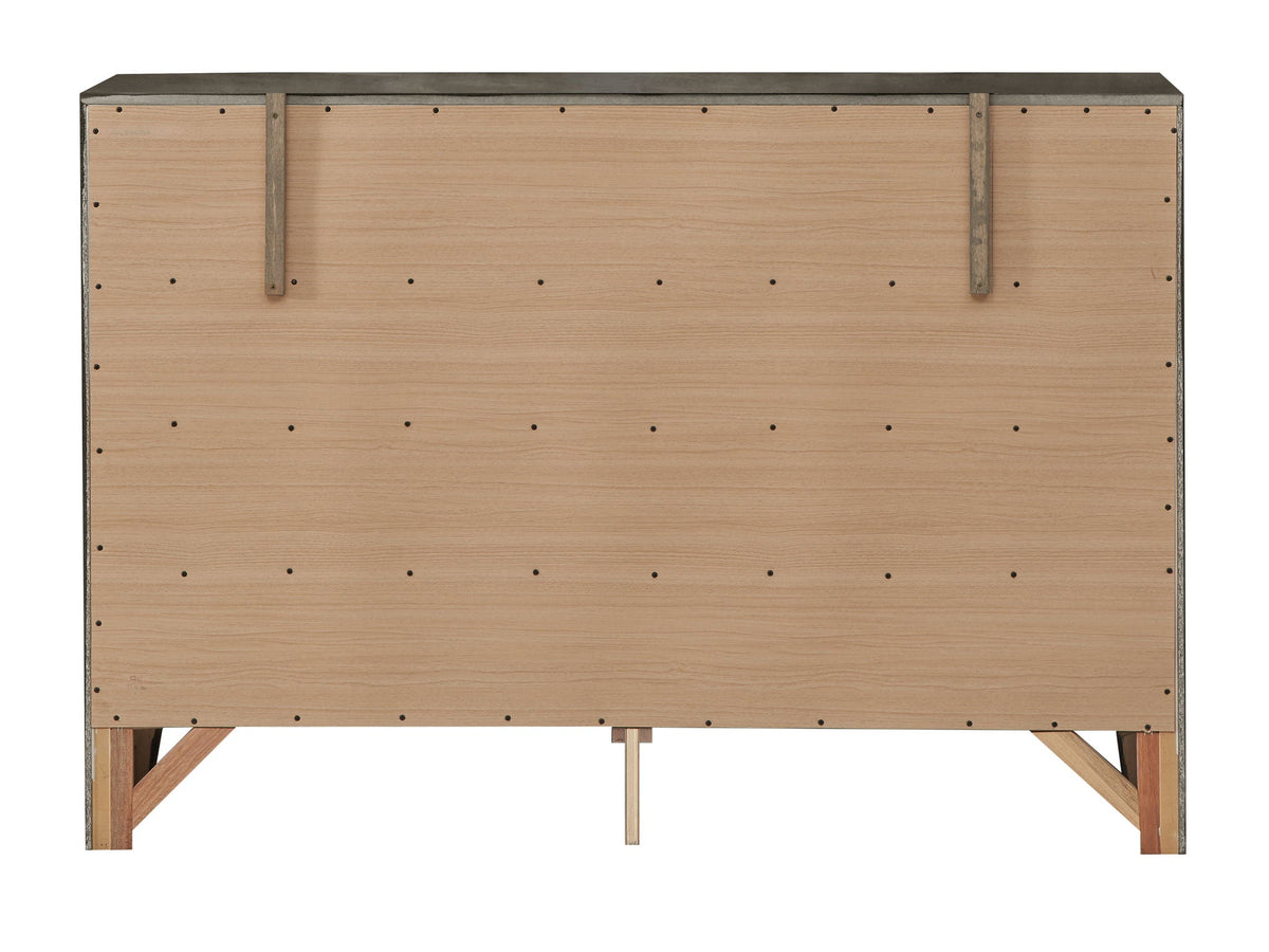 Marilla Dresser with Molded Resin Drawer Fronts - Multiple Colors