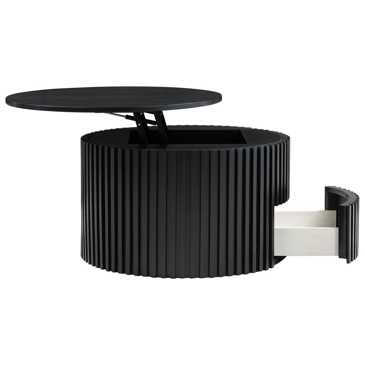 Round Lift Top Coffee Table with Hidden Storage - Multiple Colors