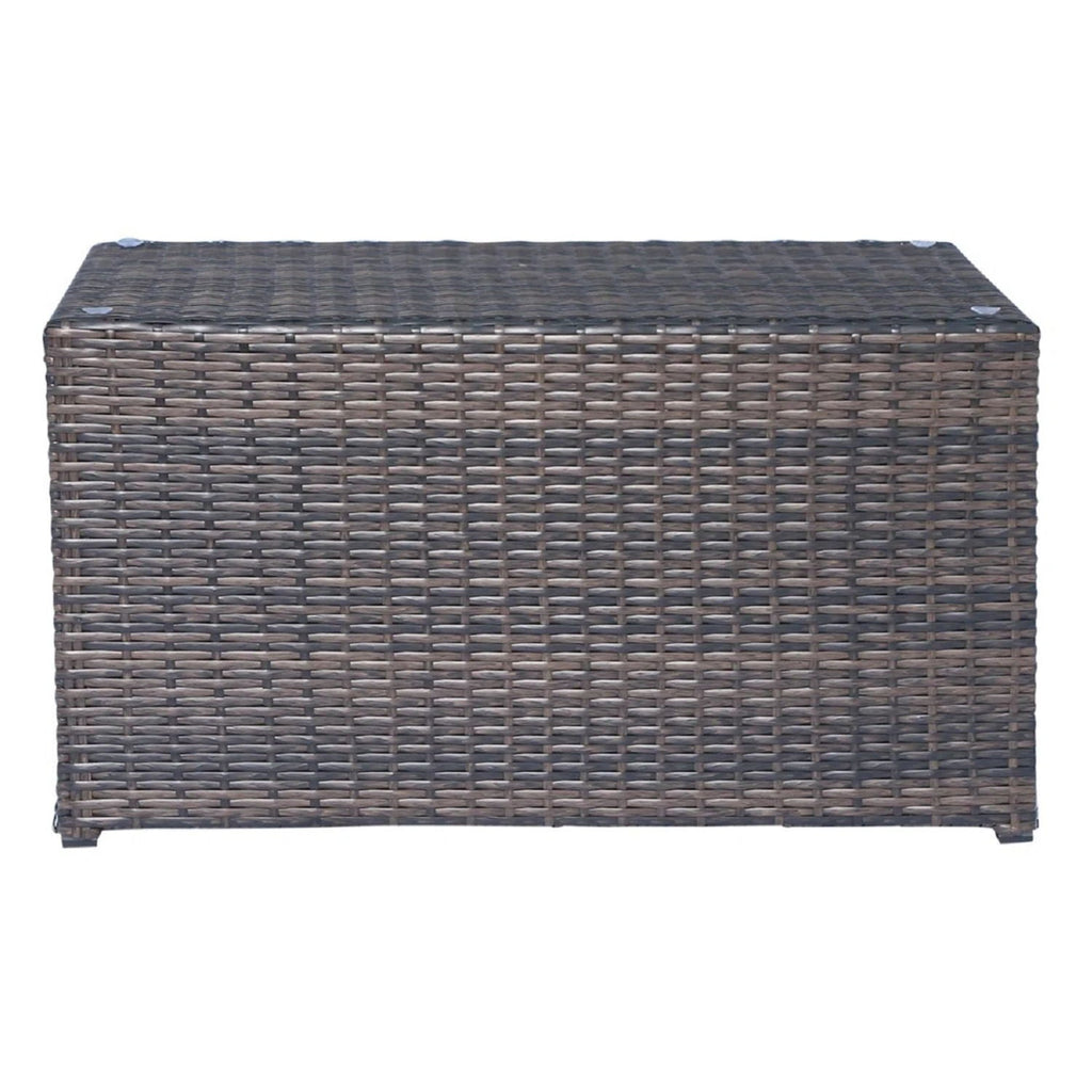 Modern Patio Rattan Sectional Set with Cushions - Multiple Colors