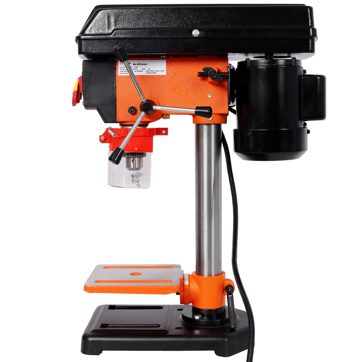 8" Swing Benchtop Drill Press with Laser Guide - Steel