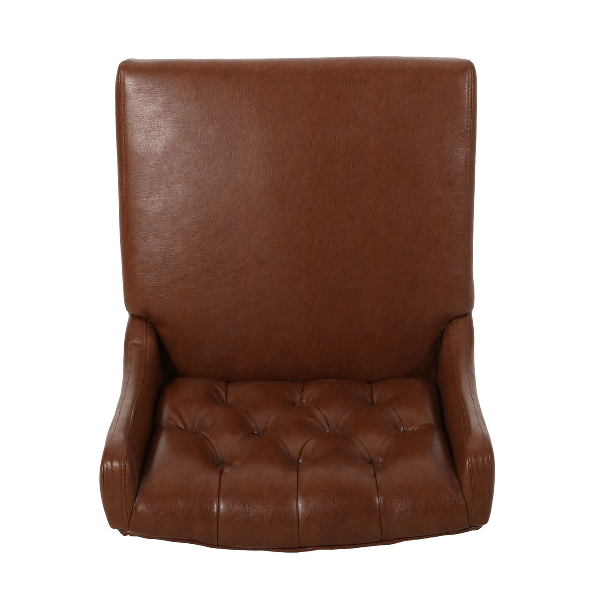 Upholstered Barstool with Button Tufted Wing Back - Multiple Colors