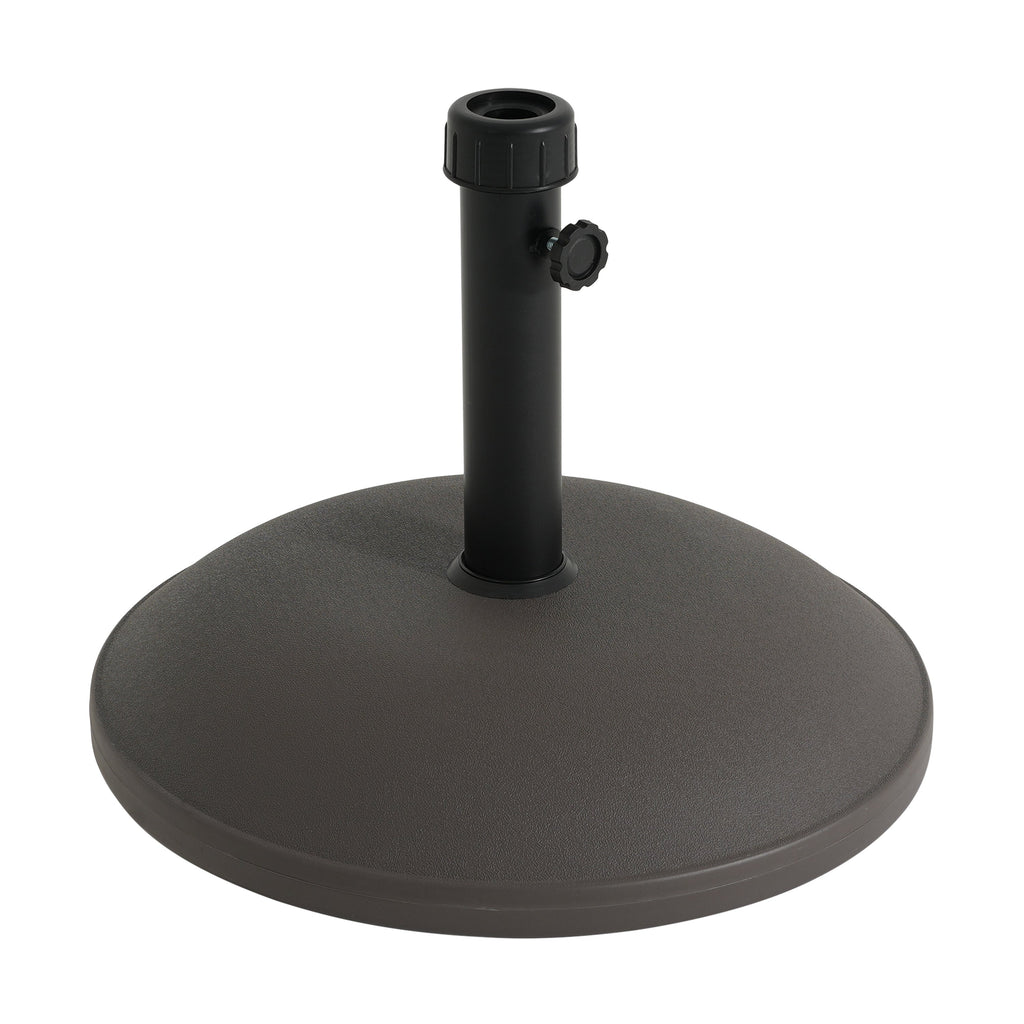 Outdoor 68-Pound Round Umbrella Base with Concrete Core - Brown