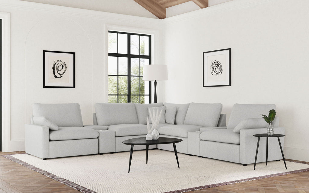 Collins 7-piece Modular Power Reclining Sectional Grey