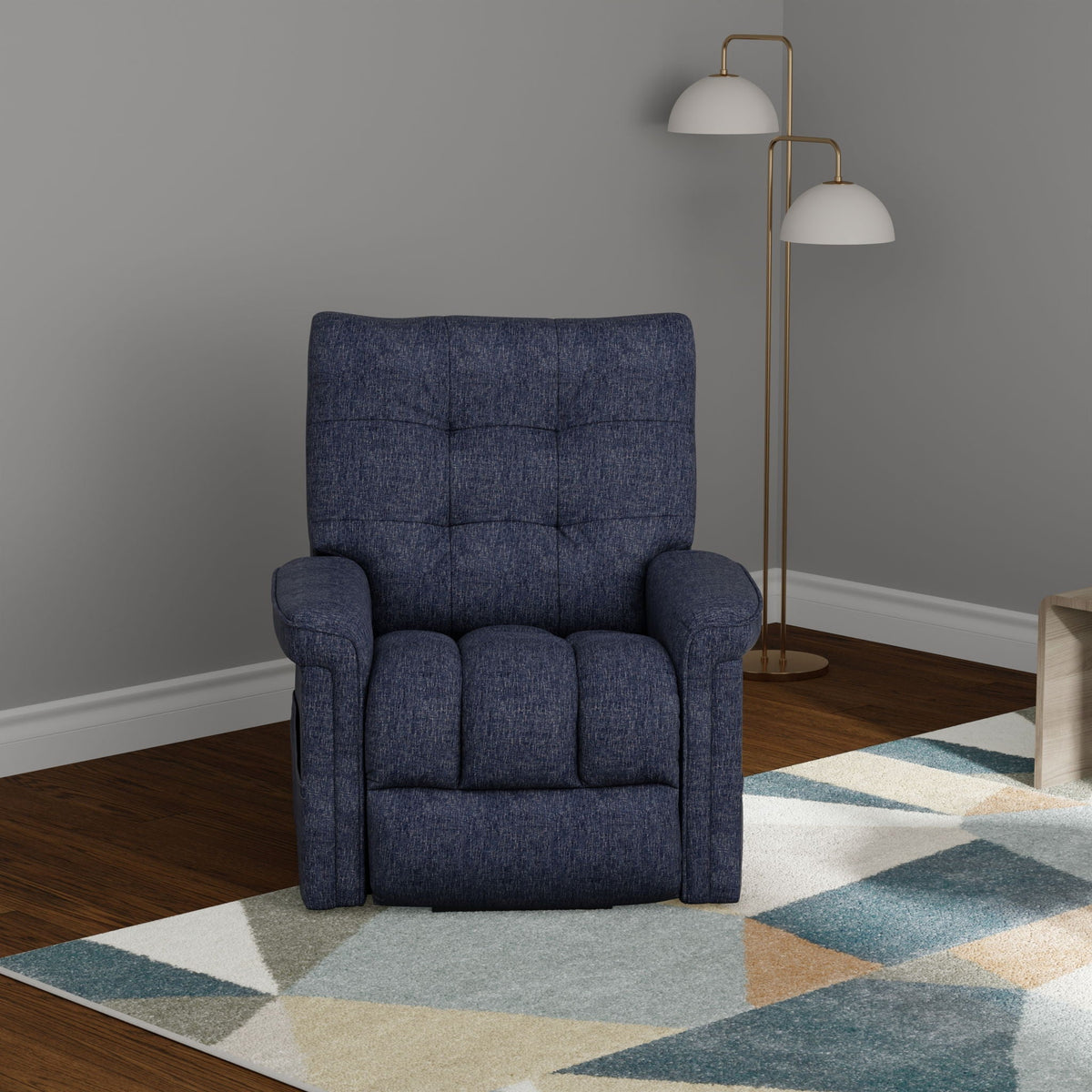 Velour Power Lift Chair with Lift Assist - Blue