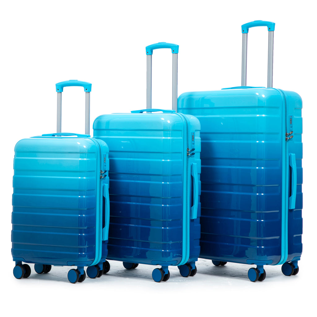 PC Spinner Wheel Luggage Set with Spinner Wheels - Gradient Color