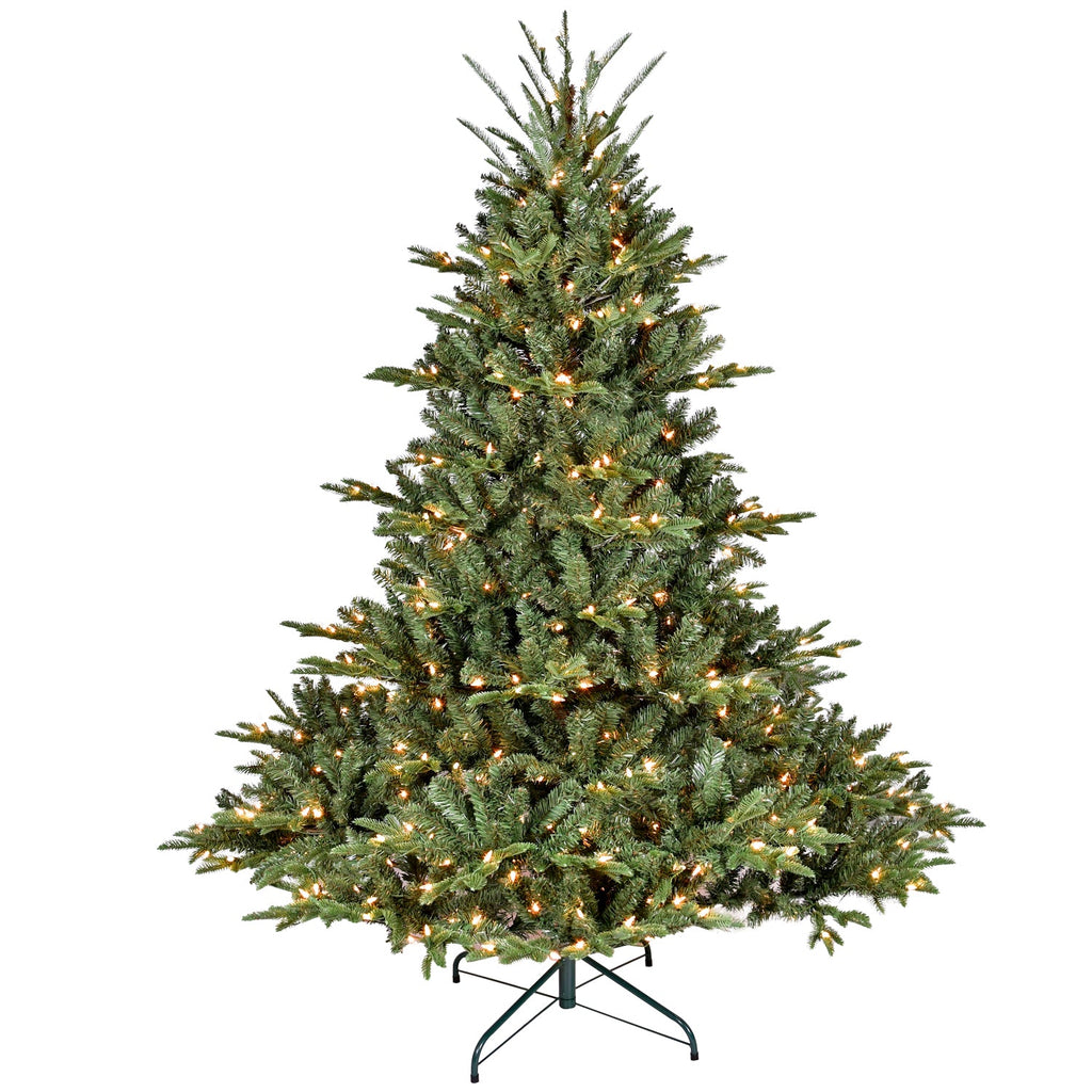 7FT Full-Shape Christmas Tree with 750 UL Lights and Metal Stand