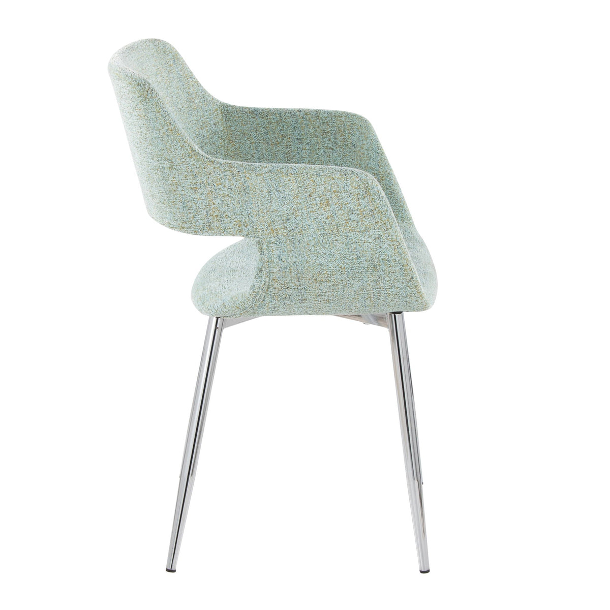 Contemporary Dining Chair Set with Metal Legs – Multiple Colors