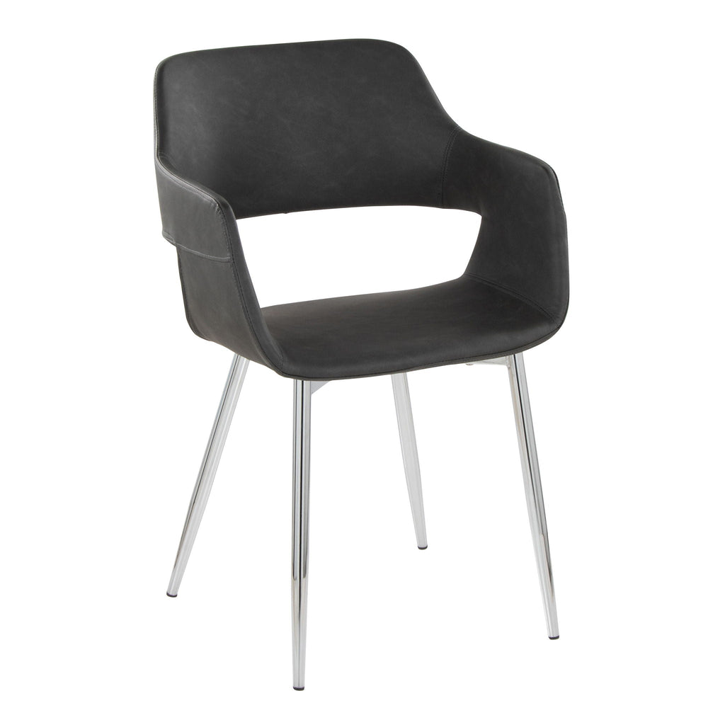 Contemporary Dining Chair Set with Metal Legs – Multiple Colors