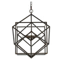 3 Light Metal Chandelier with Adjustable Chain