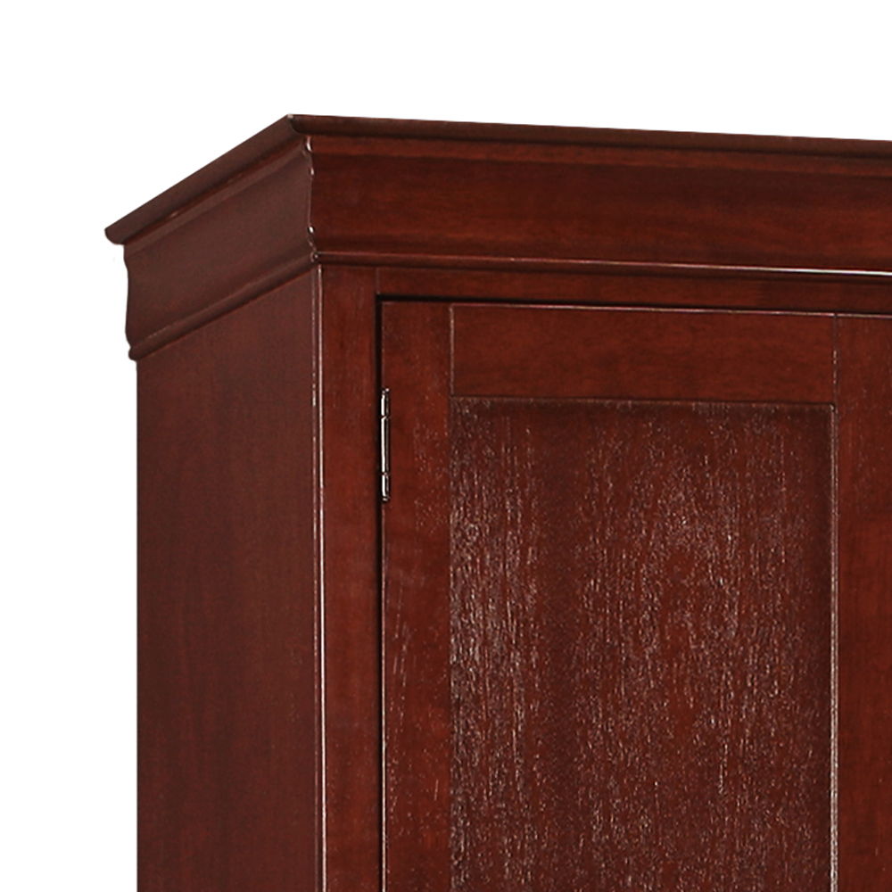 Traditional Armoire with Hanging Bar - Multiple Colors
