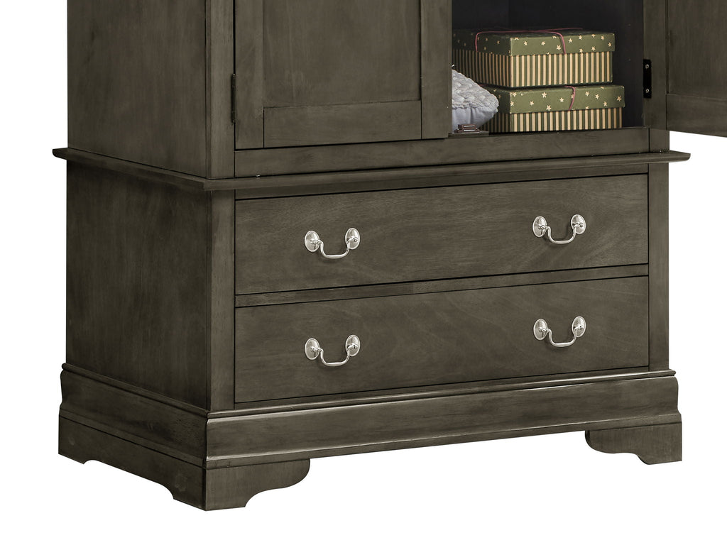 Traditional Armoire with Hanging Bar - Multiple Colors