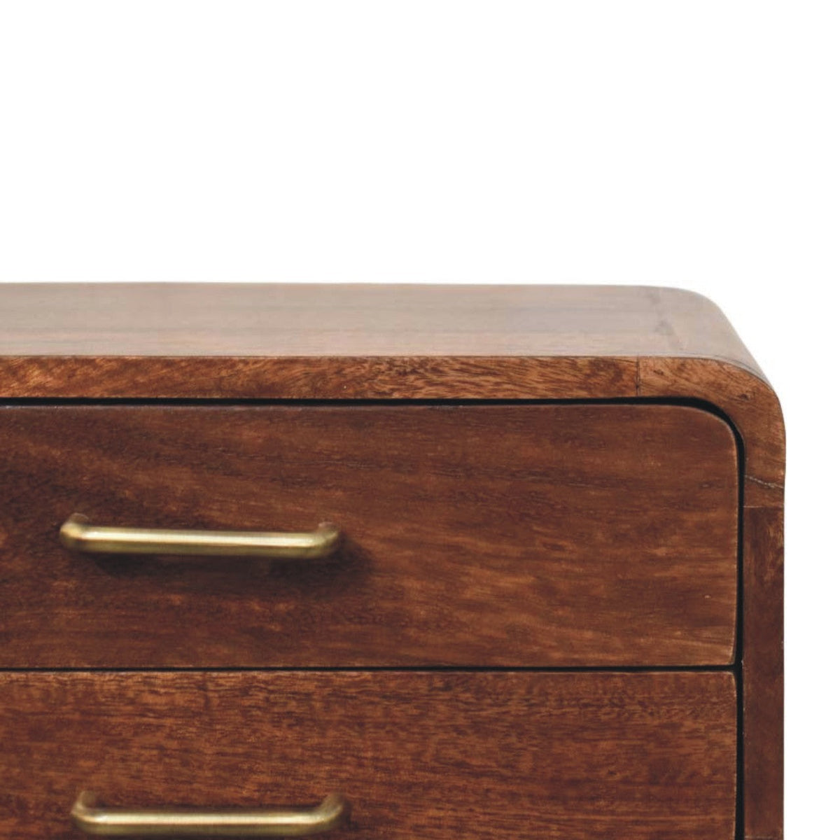 Solid Wood Astor 2-Drawer Nightstand with Storage - Natural Wood