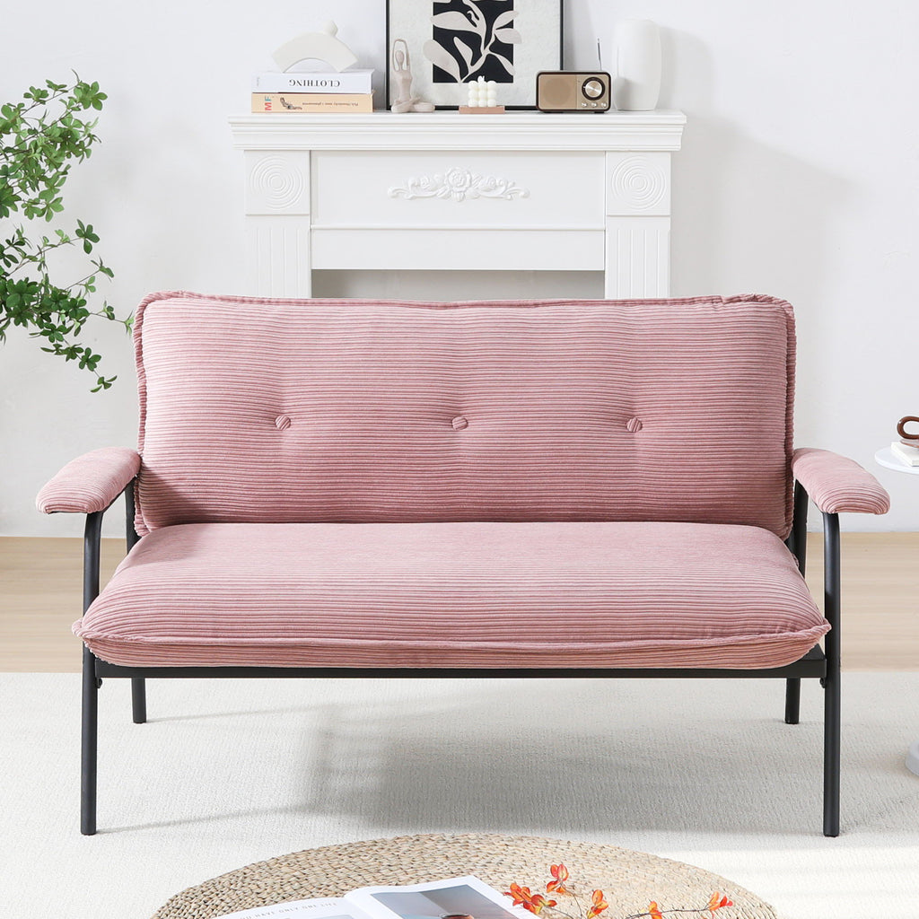 Modern Metal Frame Sofa with Sponge Filling - Beige