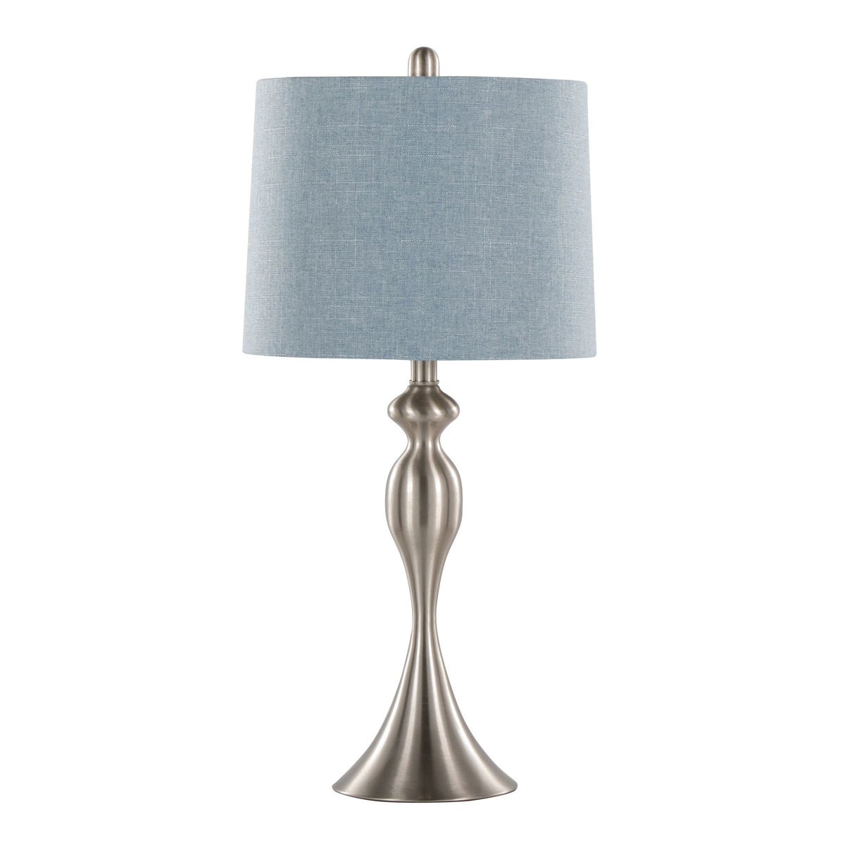Ashland Contemporary Table Lamp Set with Double-Layer Shade - Multiple Colors