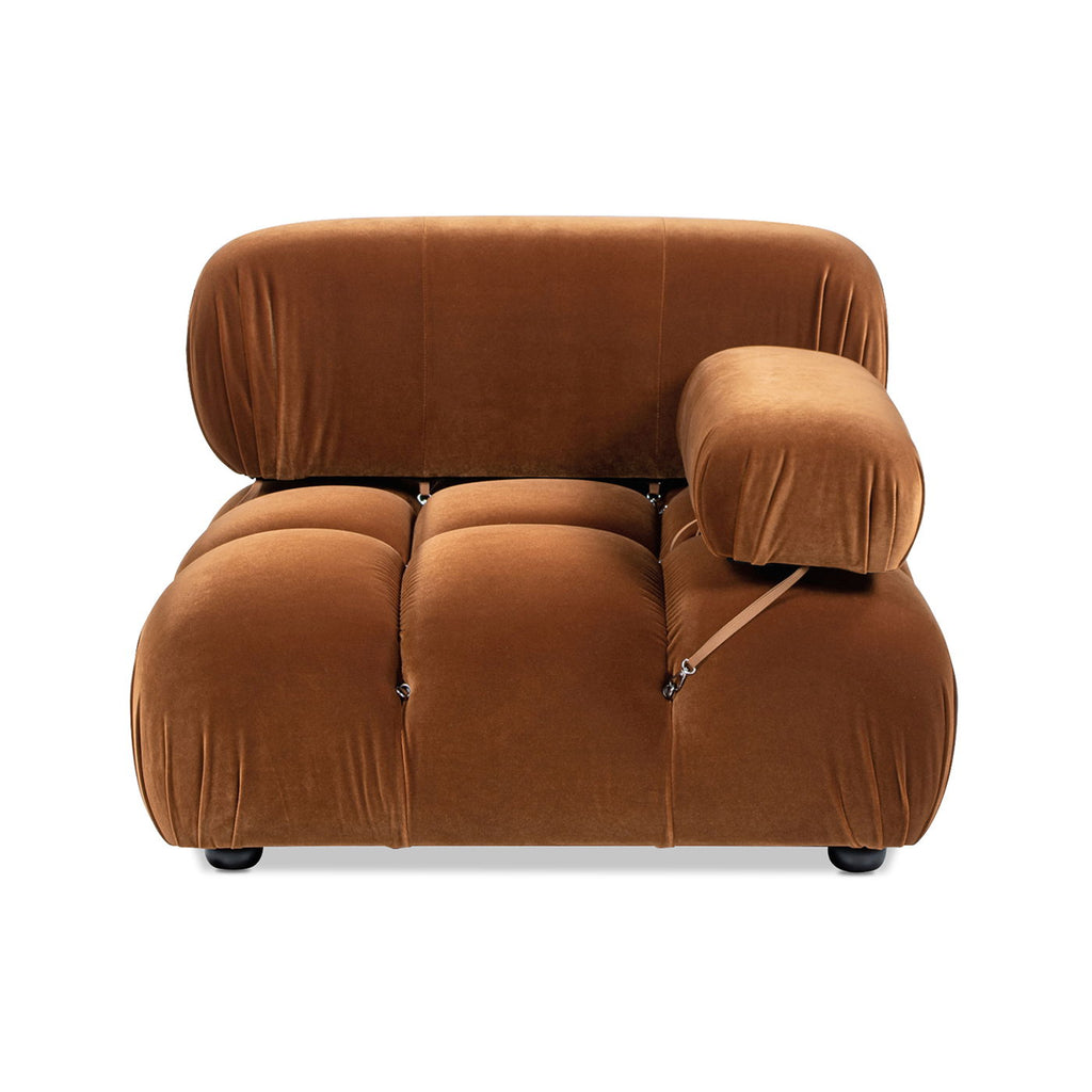 Bubble Modular Modern Lounge Arm Chair with Eucalyptus Frame - White, Green, or Orange