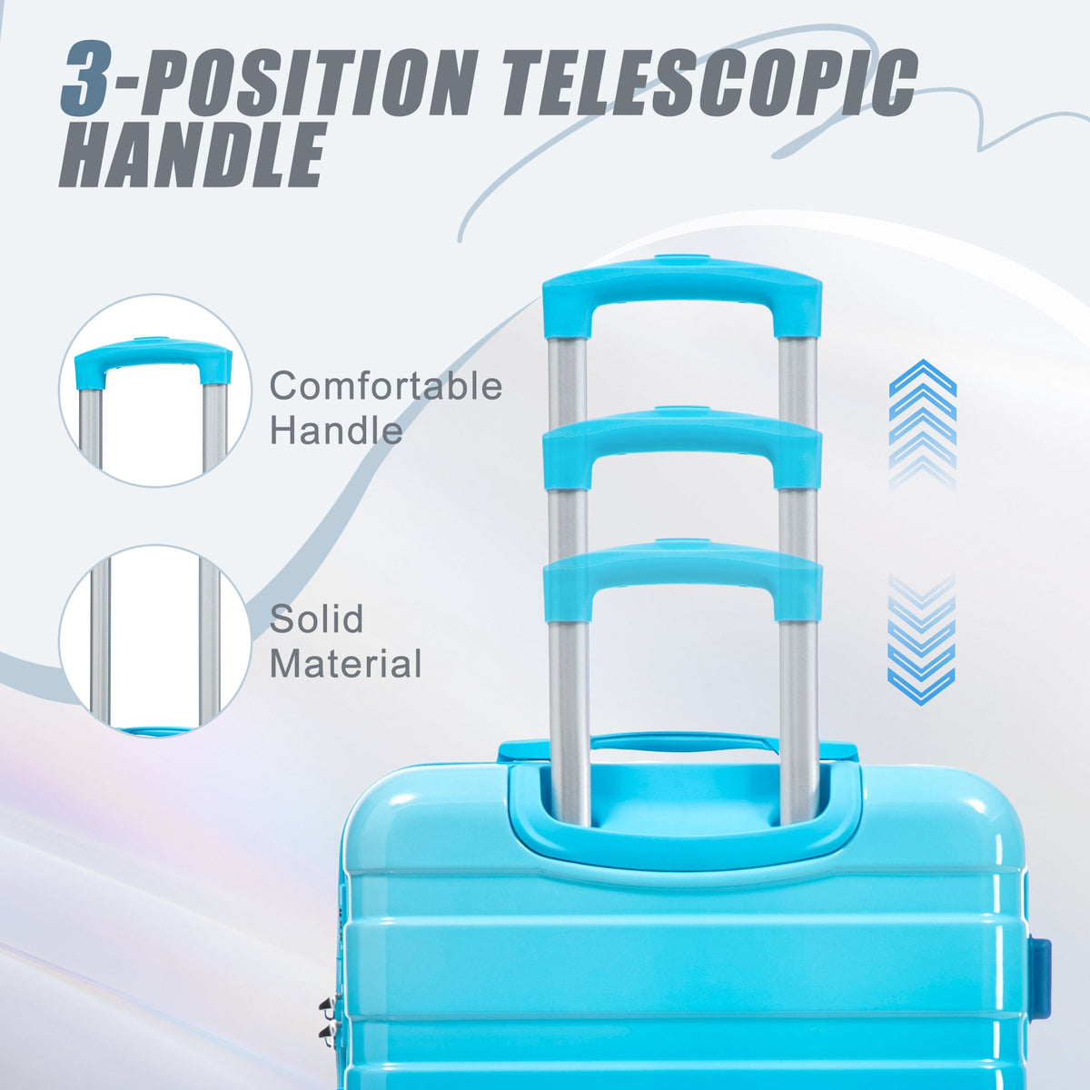 PC Spinner Wheel Luggage Set with Spinner Wheels - Gradient Color