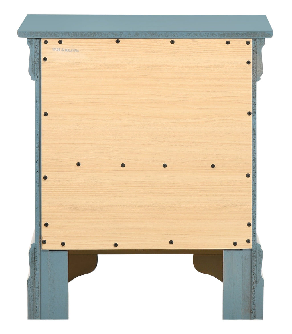 Traditional Style Design Nightstand with Classic Accent - Multiple Colors