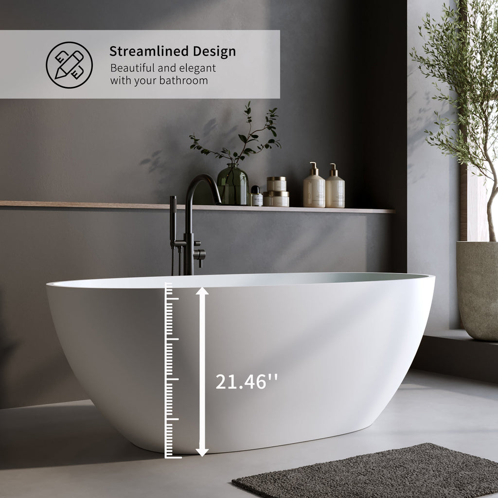 59'' Solid Surface Matte Tub