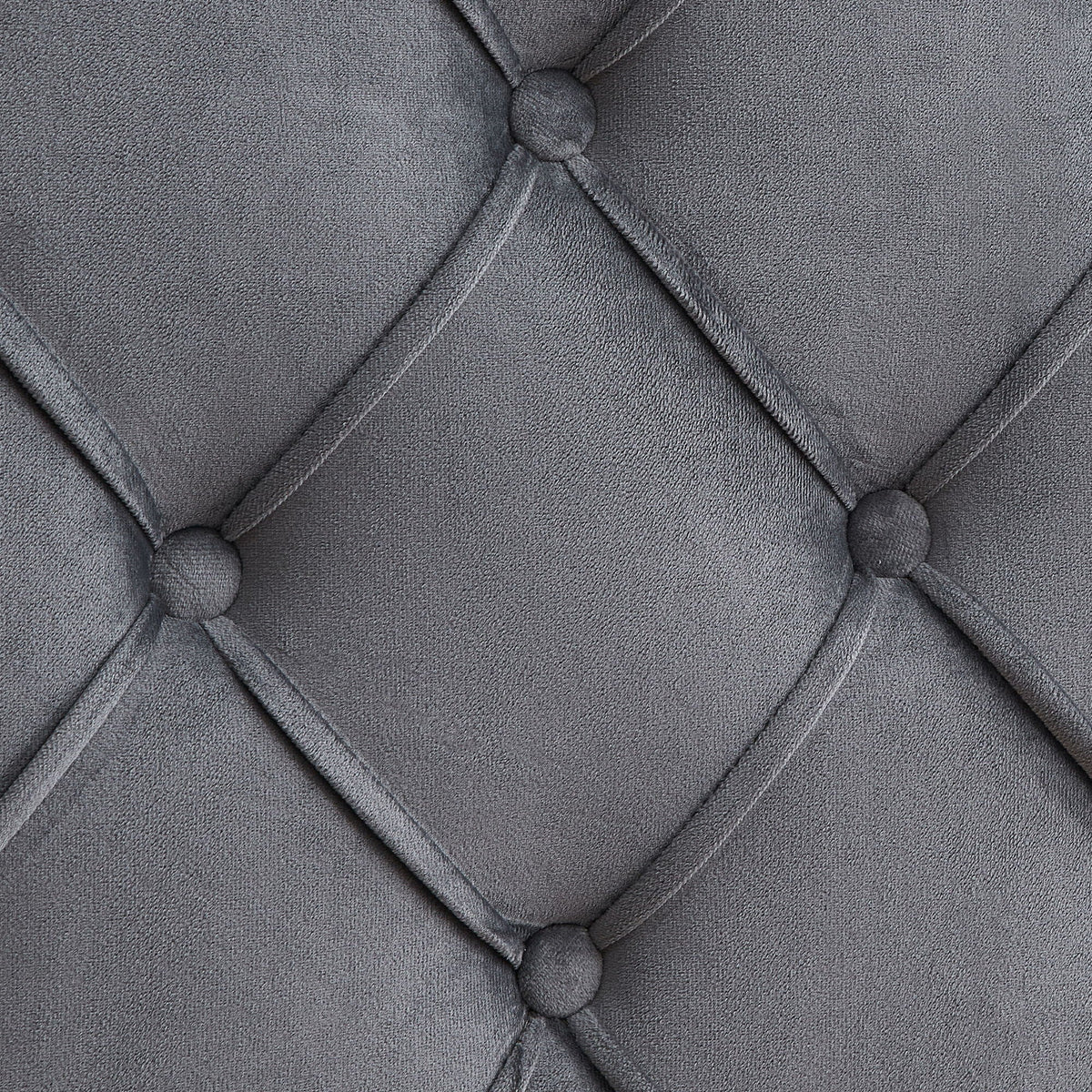 Gray Velvet Upholstered Queen Platform Bed with Wingback and Wood Slat Support