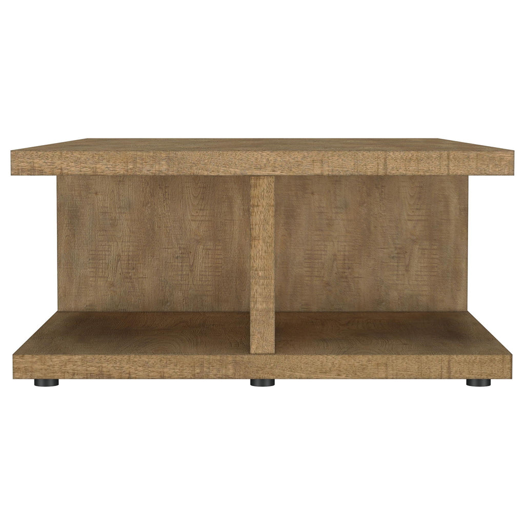 Cortona Square Engineered Wood Cocktail Coffee Table Mango