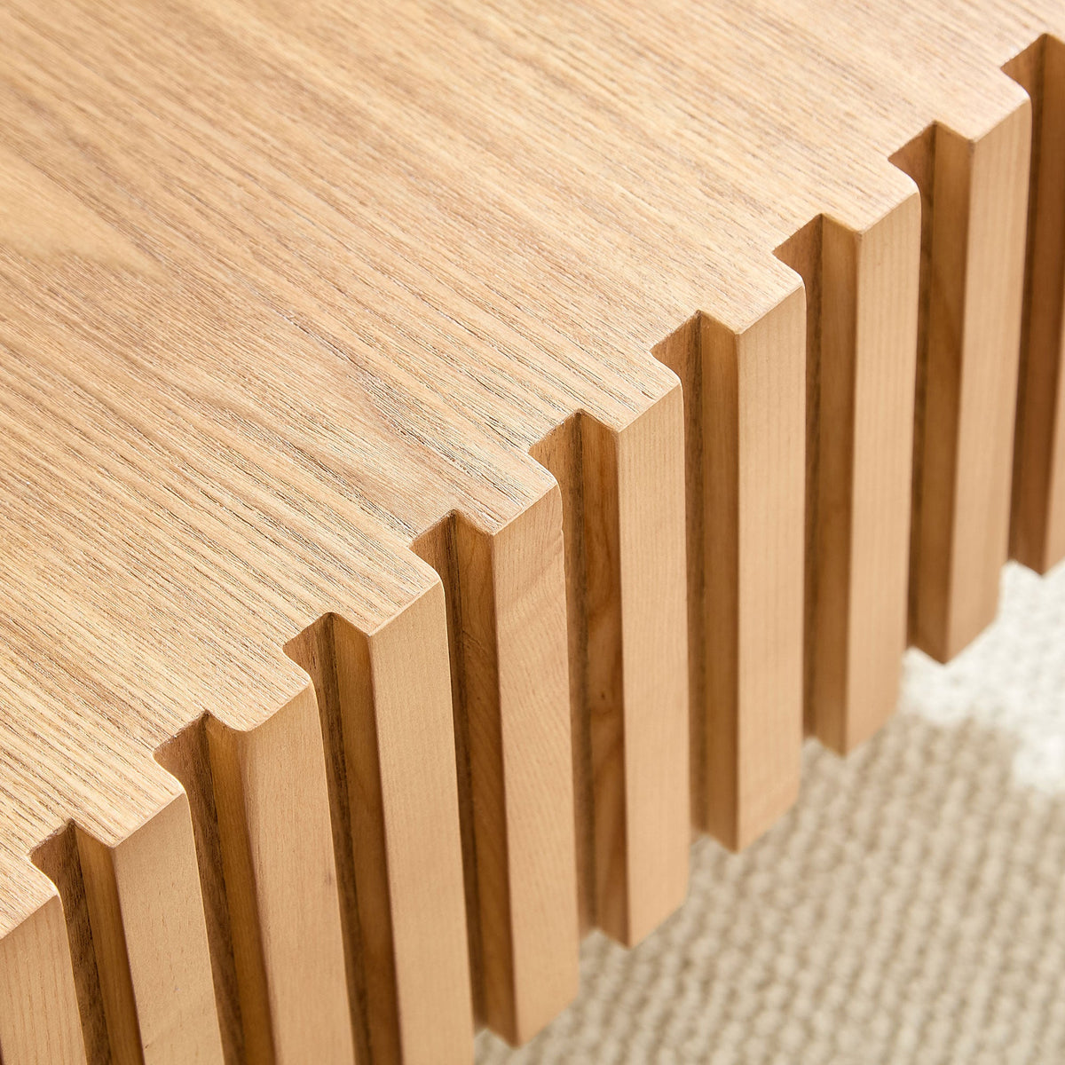 Modern Drum Coffee Table with Durable MDF Construction - 31.5"