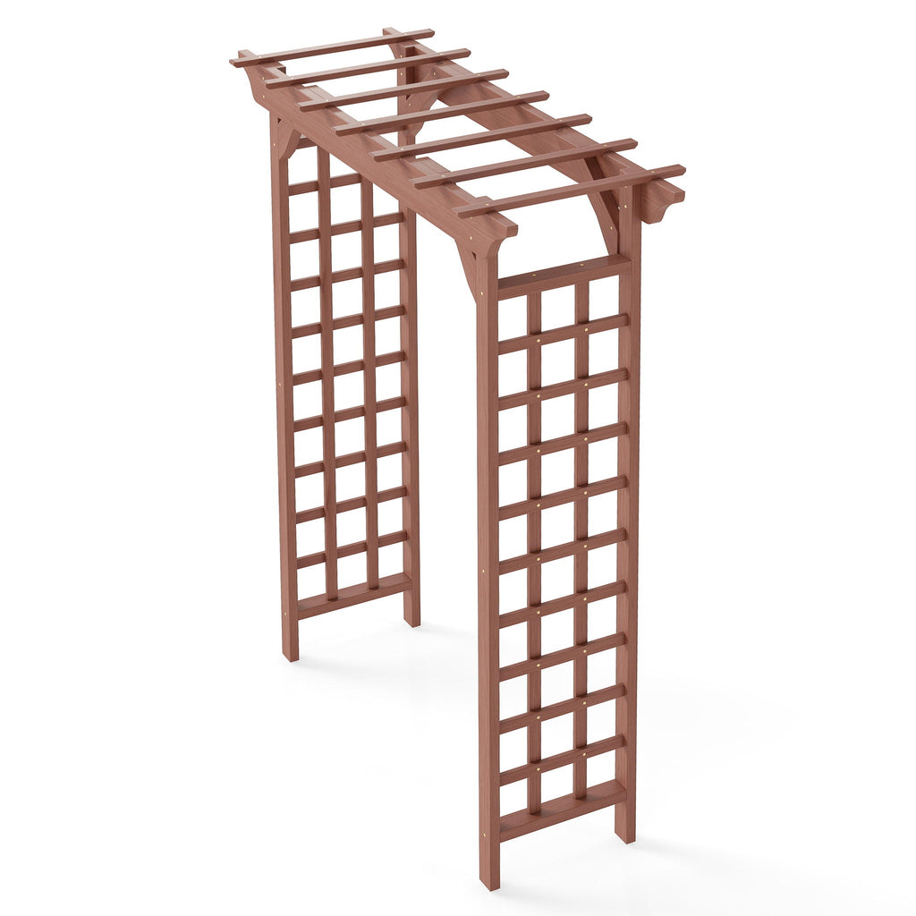 Wedding Arbor with Trellis Design - Dark Brown or Light Brown
