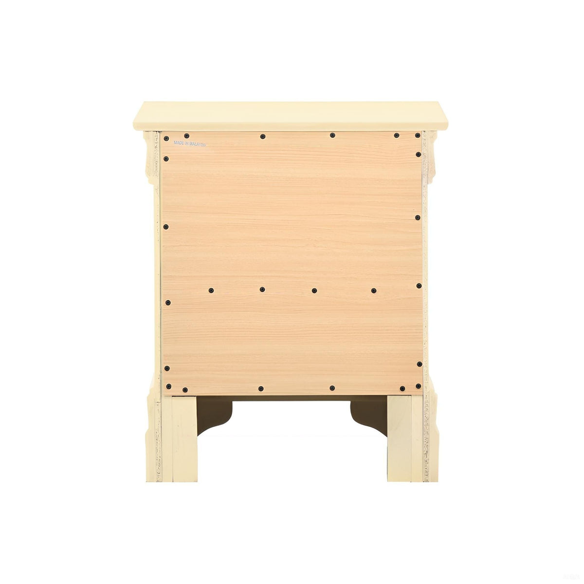 Traditional Style Design Nightstand with Classic Accent - Multiple Colors