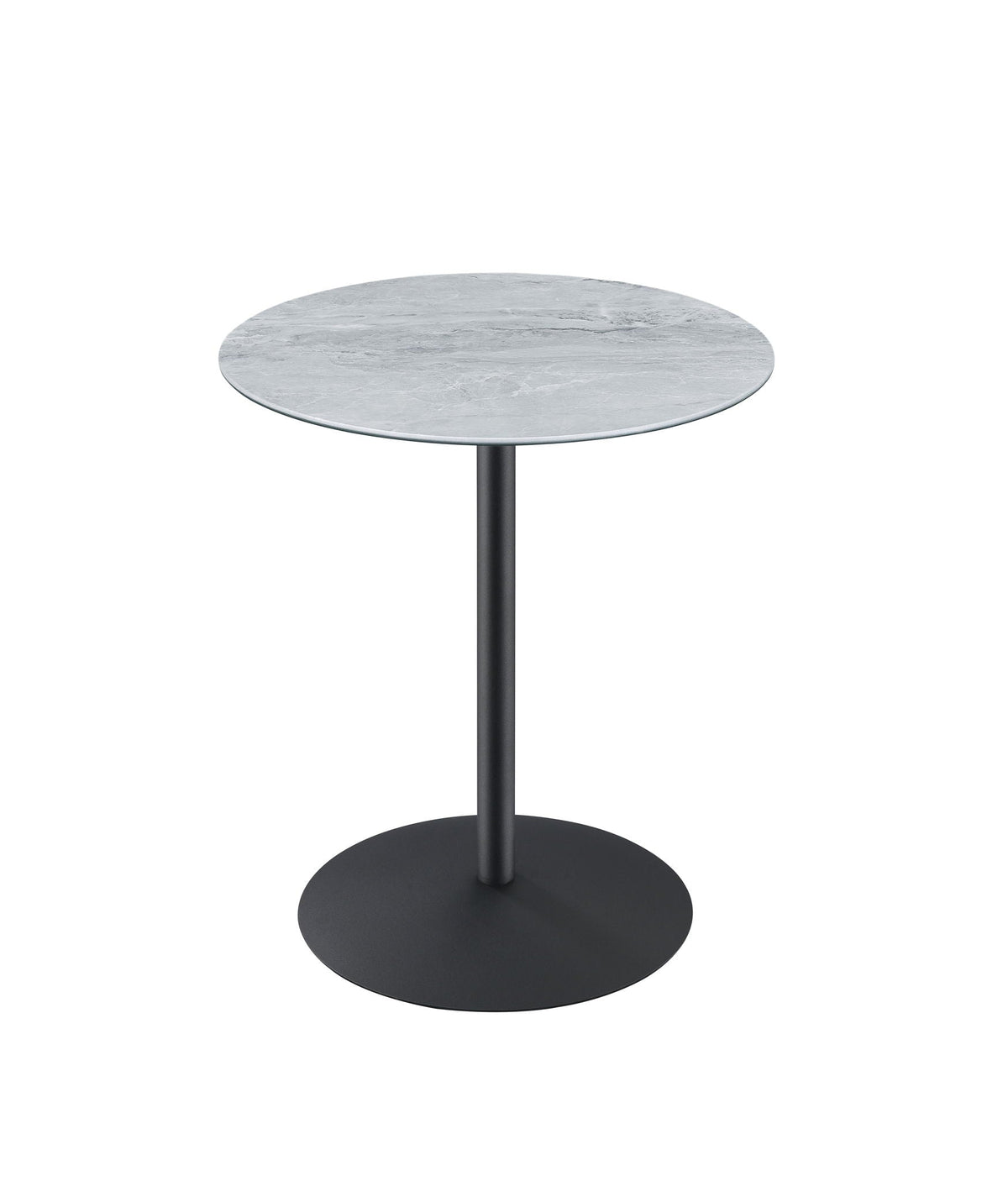 Marble Textured Top End Table - Circa Collection - White, Black, Gray
