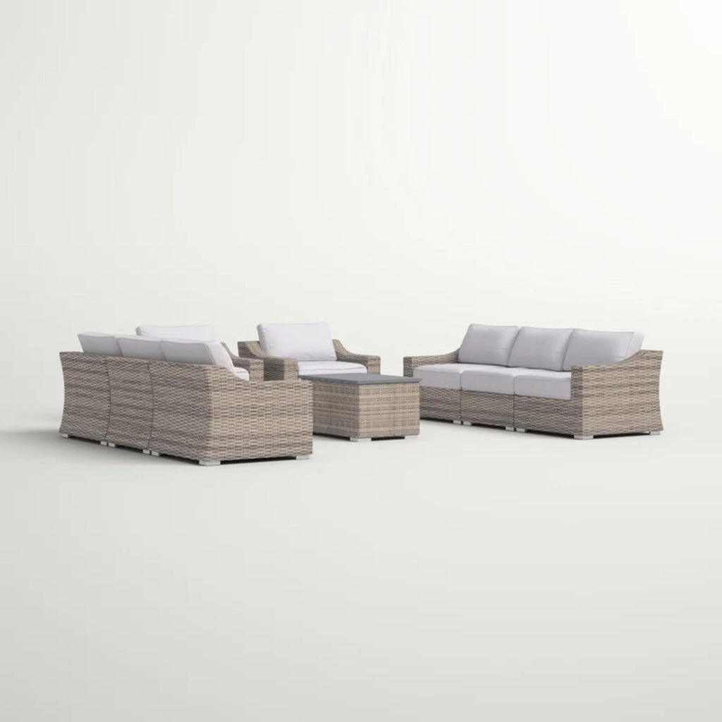 Stylish Sofa Seating Group With Cushions - Multiple Set Options, Dark Gray, Gray, or Dark Brown