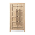Natural Storage Cabinet with Double Doors - Solid Reclaimed Pine