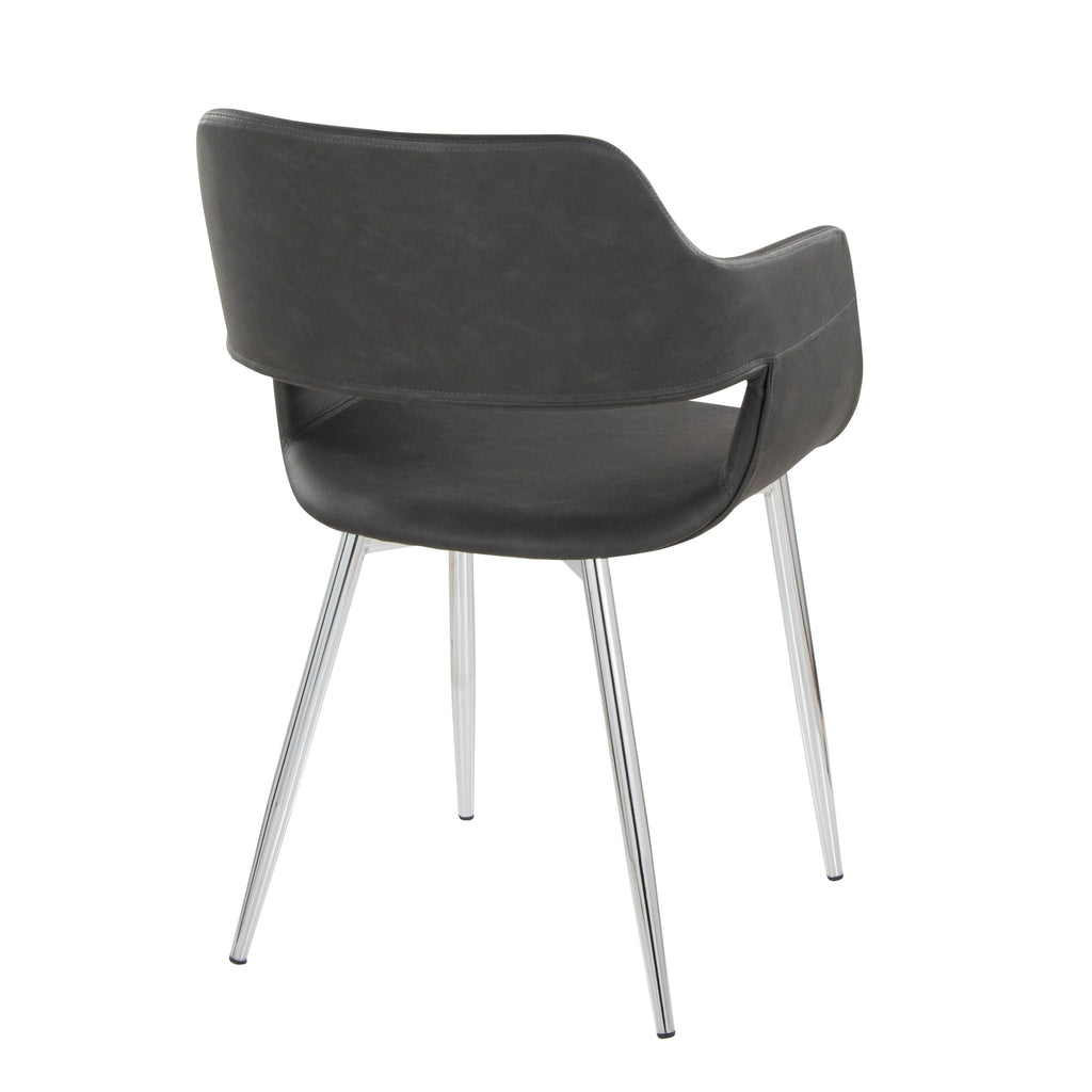 Contemporary Dining Chair Set with Metal Legs – Multiple Colors