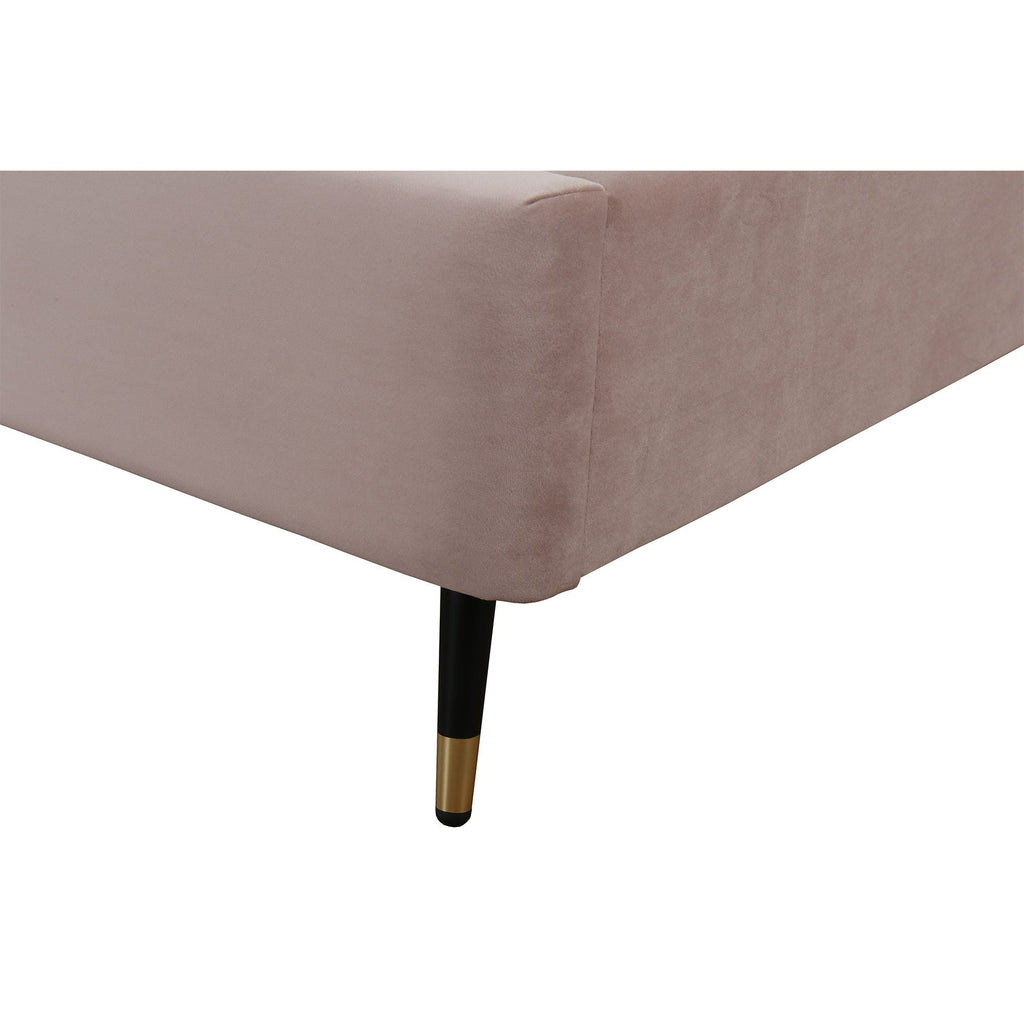 Upholstered Bed with Headboard and Slats - Multiple Colors