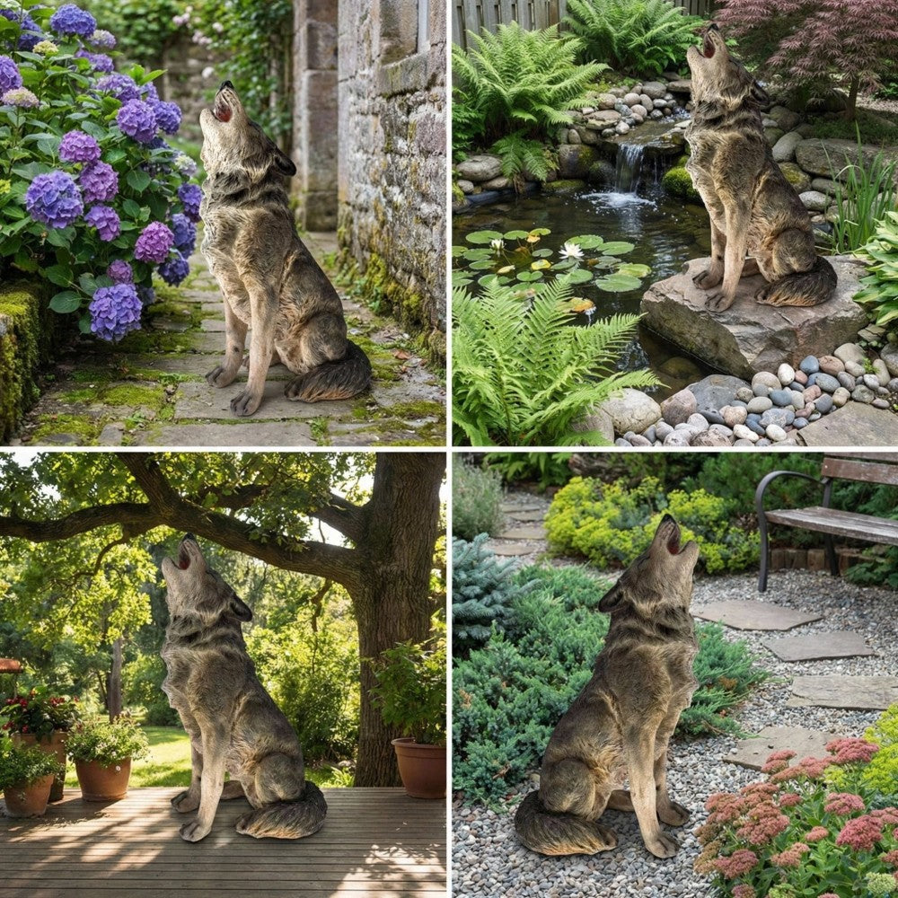 Realistic Wildlife Garden Statues | Hand-Painted Weatherproof Resin Outdoor Sculptures — 6 Designs