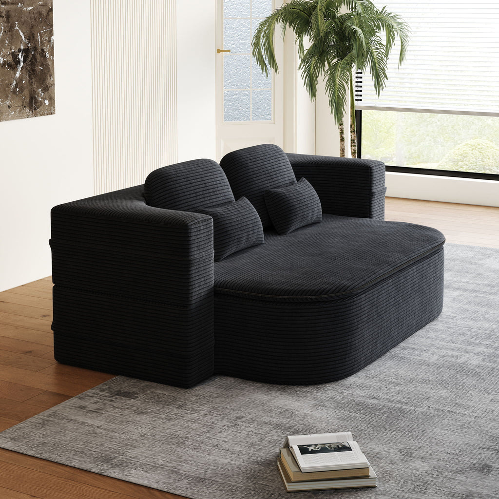 2 In 1 Foldable Sofa Bed with Multi Functional Blanket - Futon Sofa