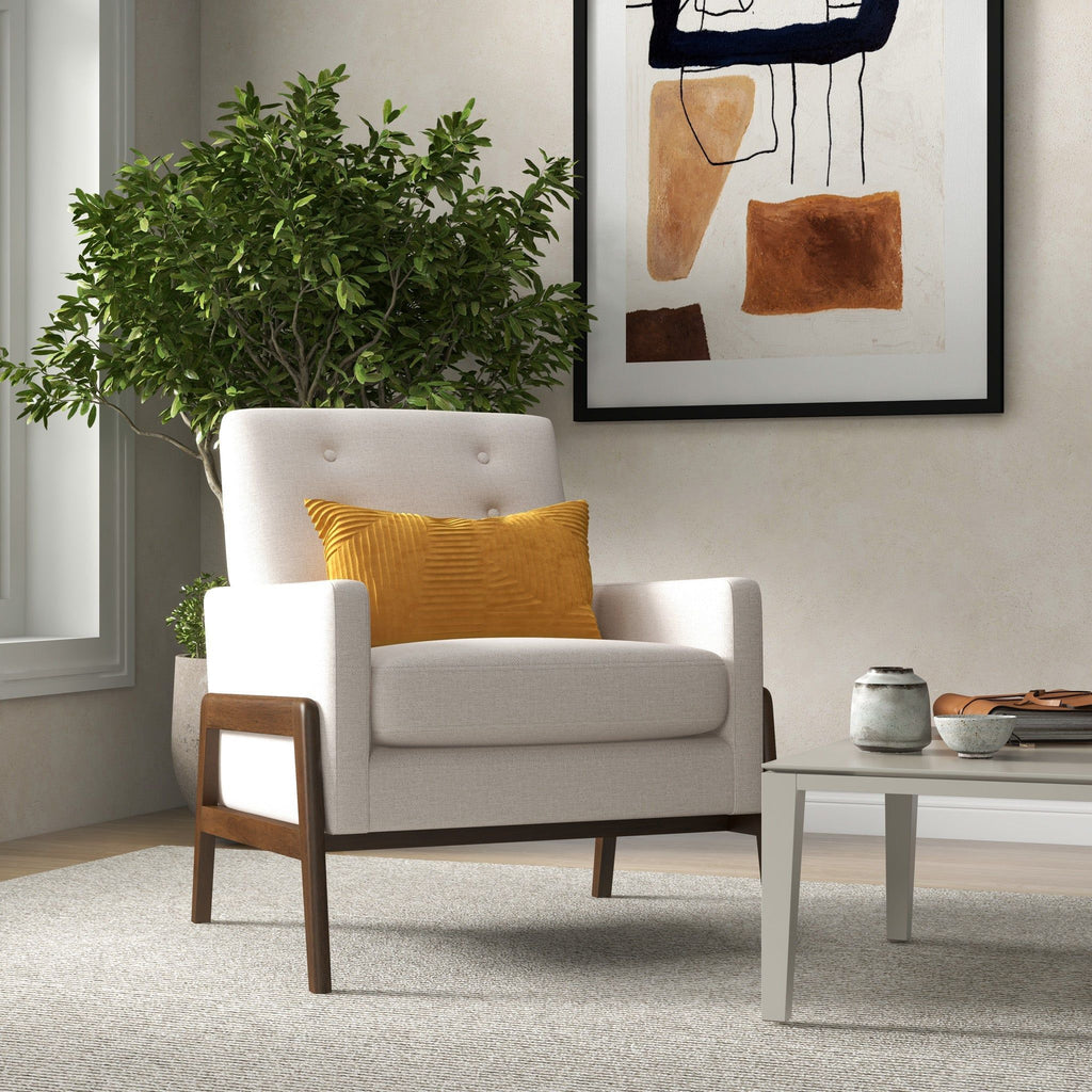 Cole Solid Wood Lounge Chair