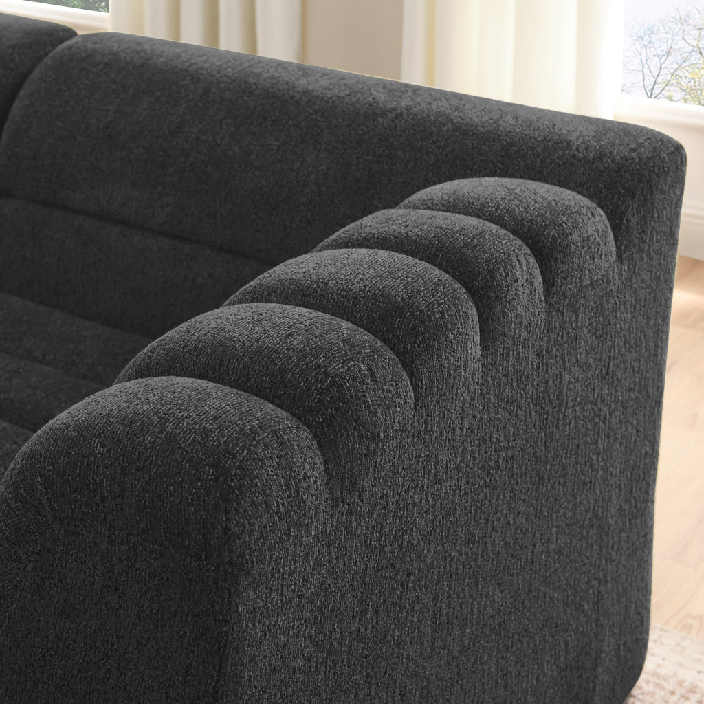 Single Seat Modular Sofa with Foam Cushion - Chenille