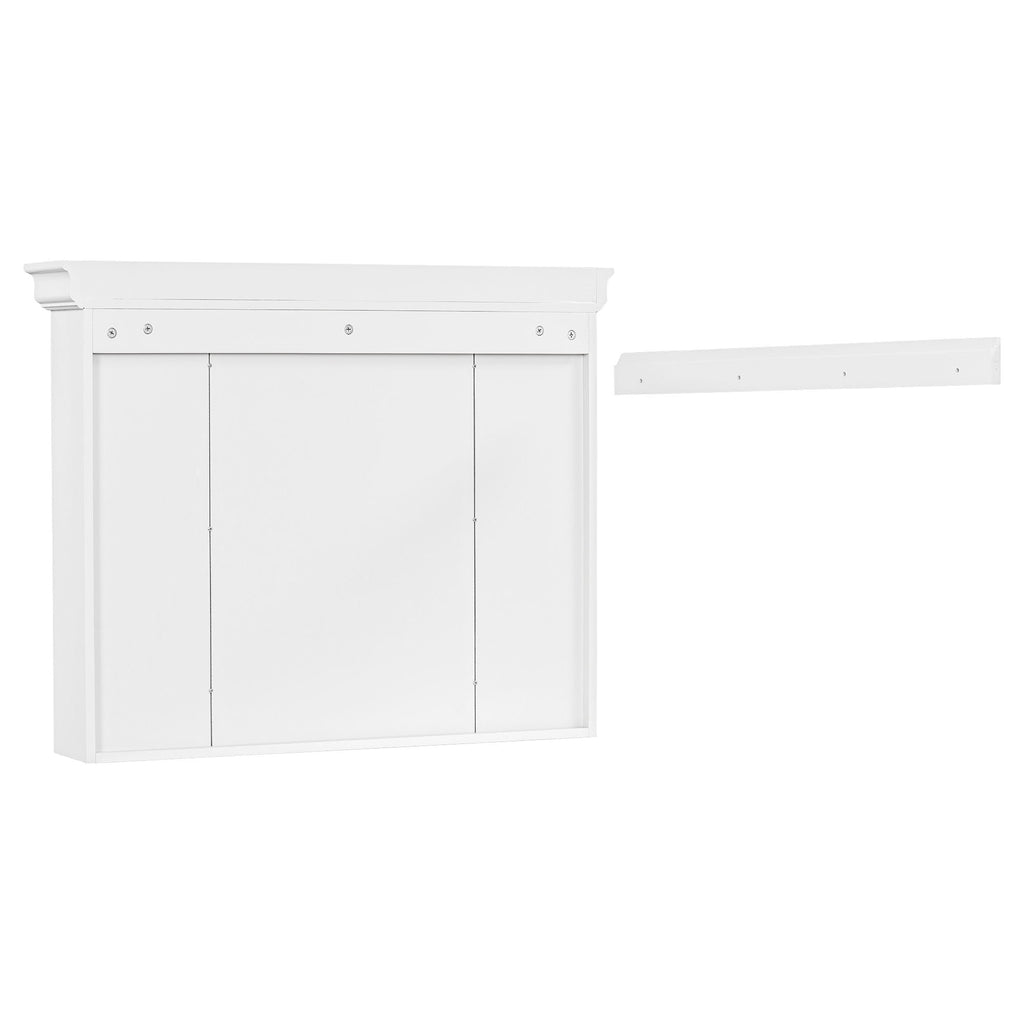 Wall Mounted Bathroom Storage Cabinet with Mirror Door - 35.5" Wide