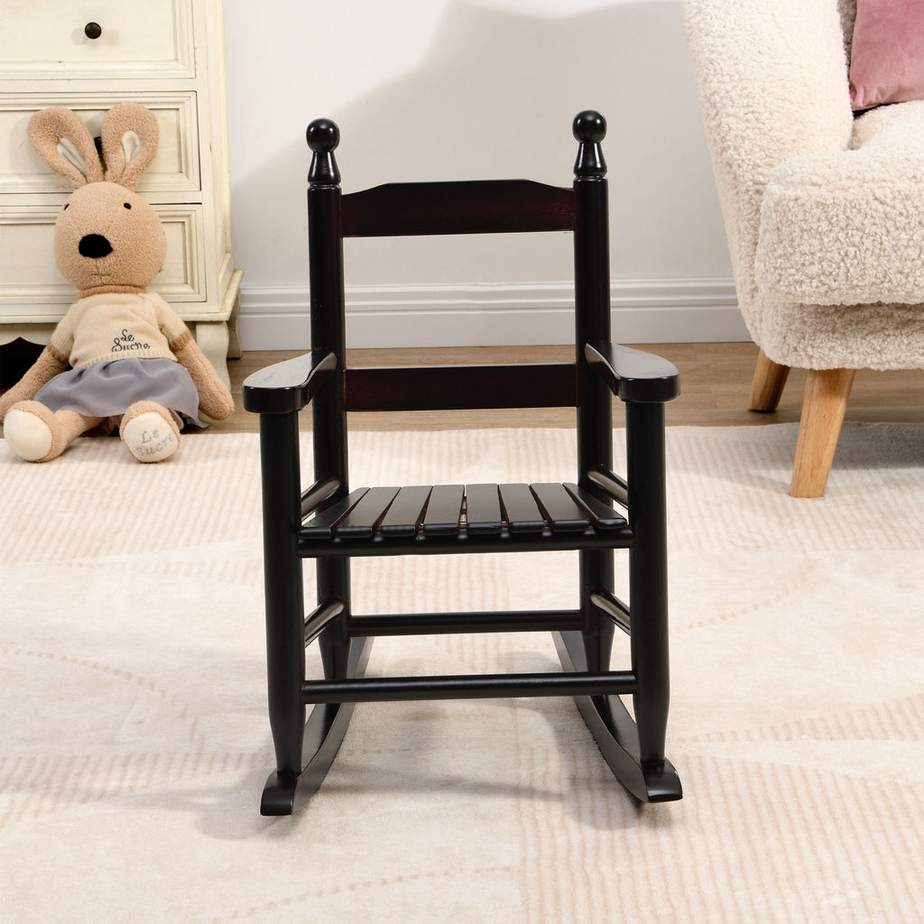 Children's Rocking Chair with Sturdy Populus Wood Frame - Multiple Colors
