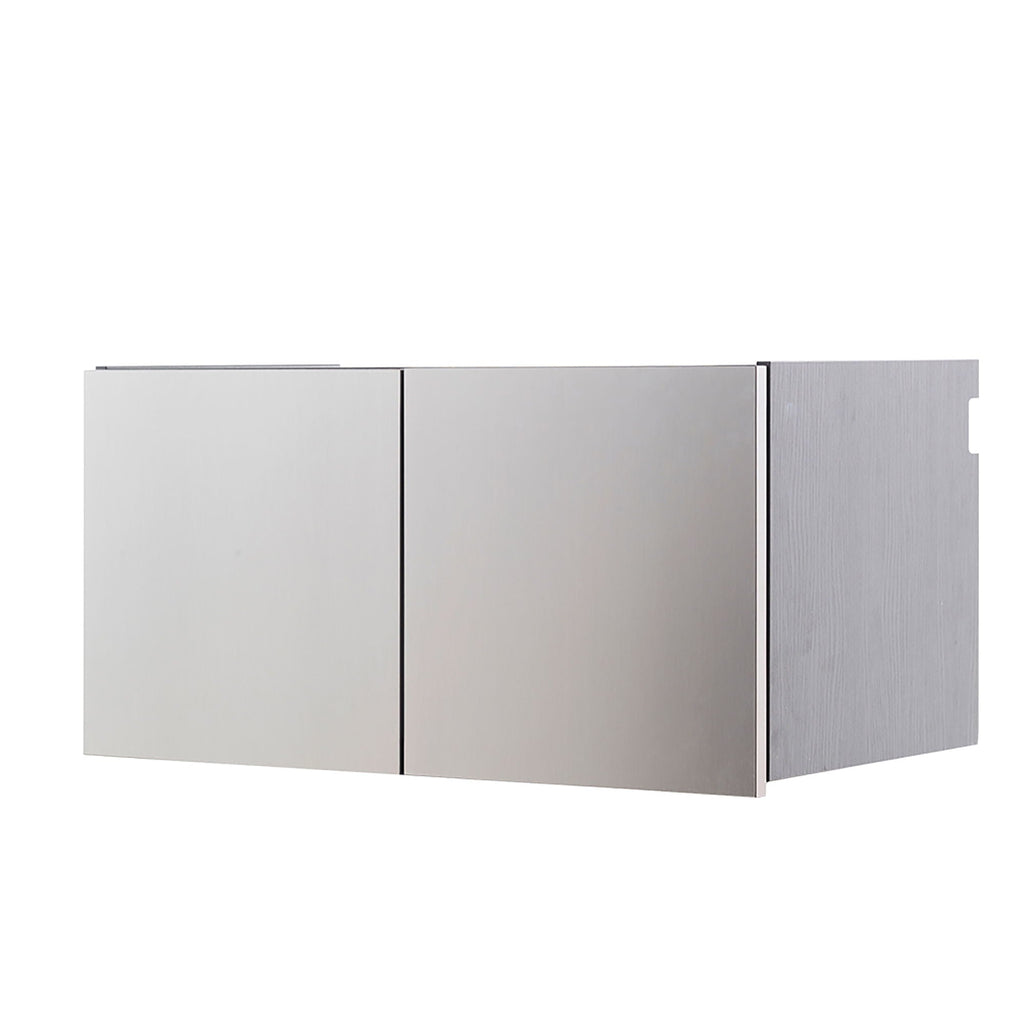 Dark Gray Wall Mounted Garage Cabinet with Extra Deep Storage - Nova Series