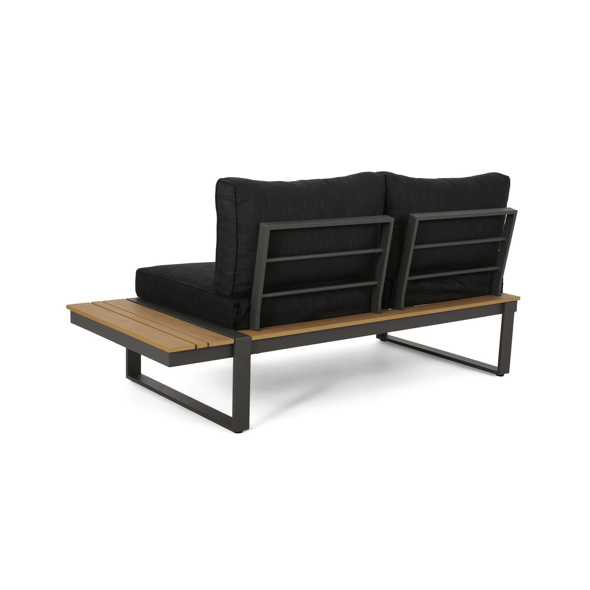Sterling Right Arm Sofa Seater with Weather-Resistant Cushions - Grey