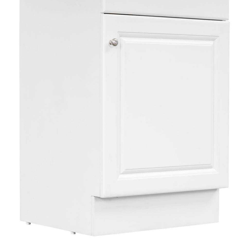 Bathroom Vanity with Sink and Adjustable Shelf - Multiple Colors