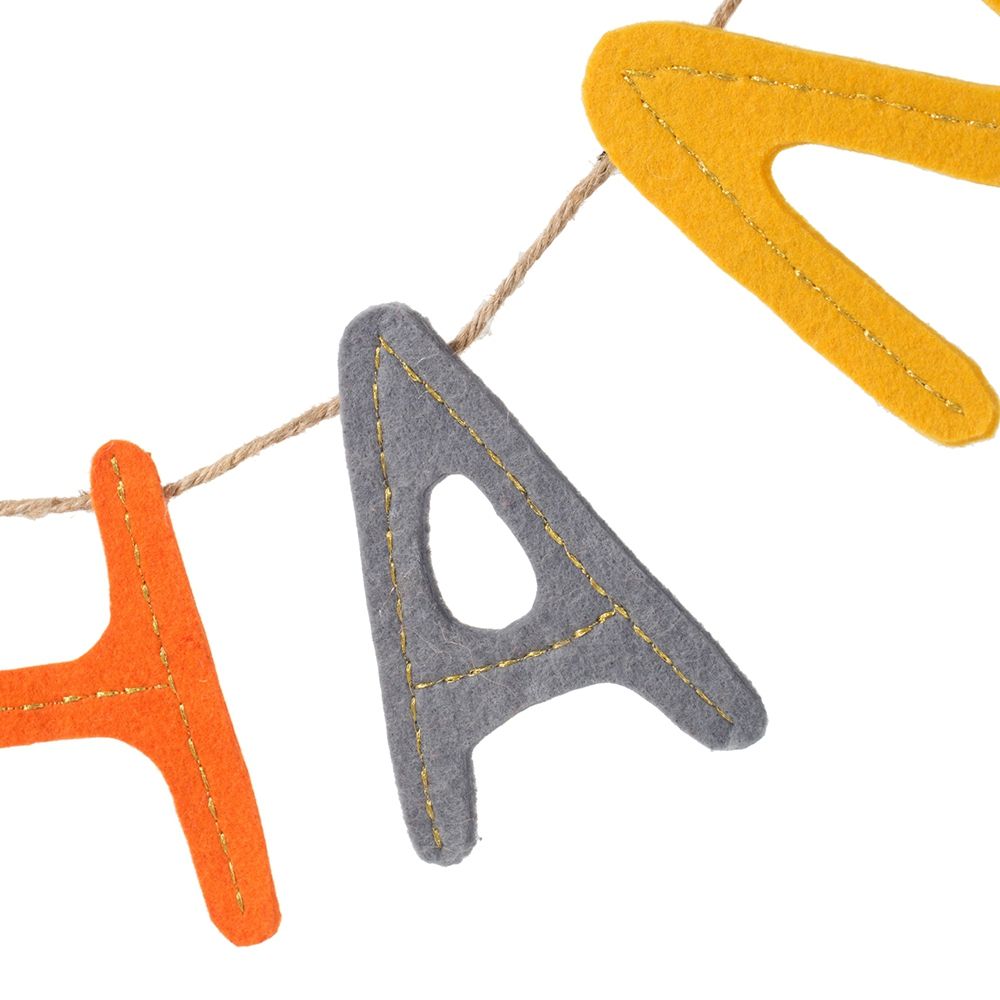 Length Colorful Give Thanks Banner Set of 2 - Orange Multi