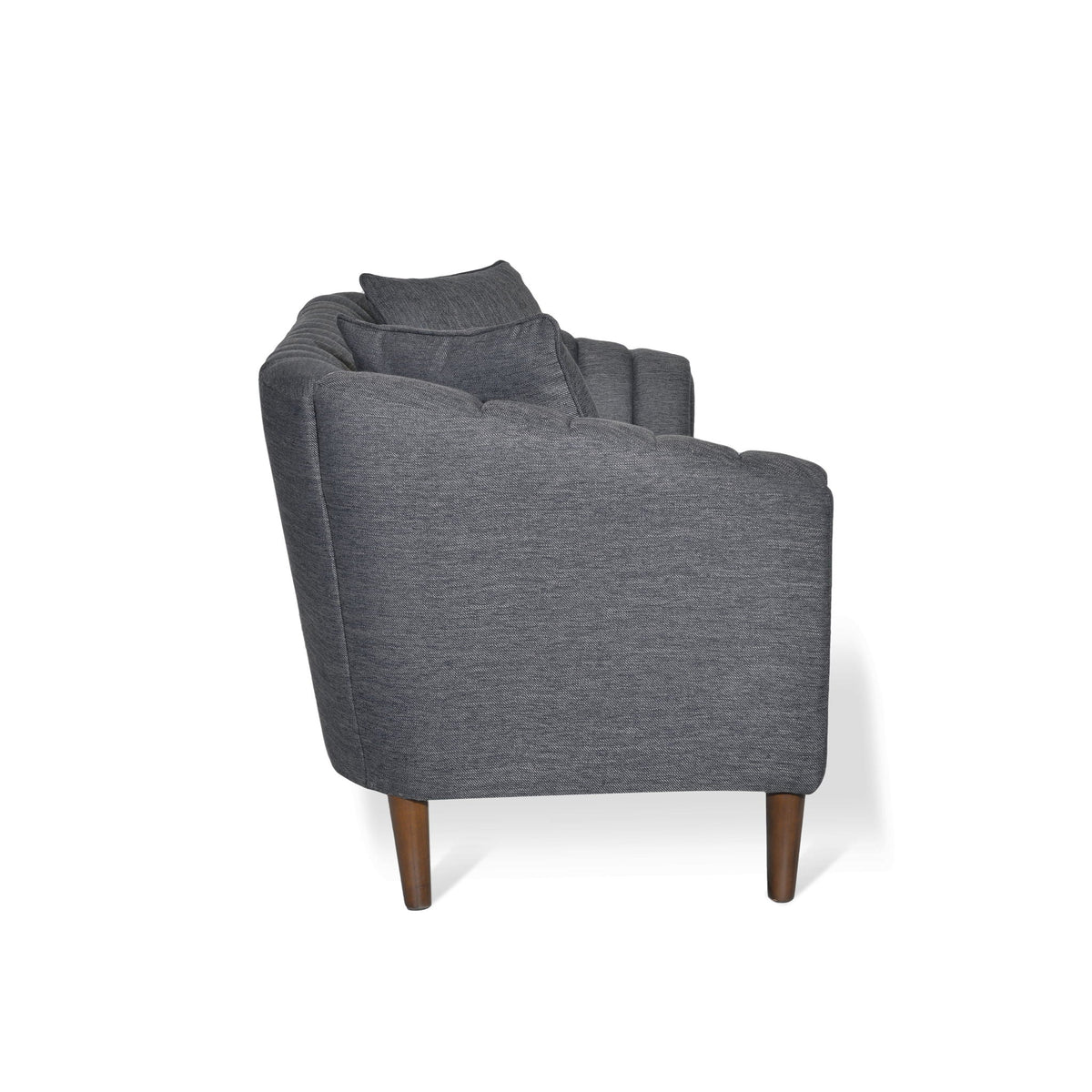 Contemporary 3 Seater Sofa with Button Tufted Accents - Dark Green or Beige