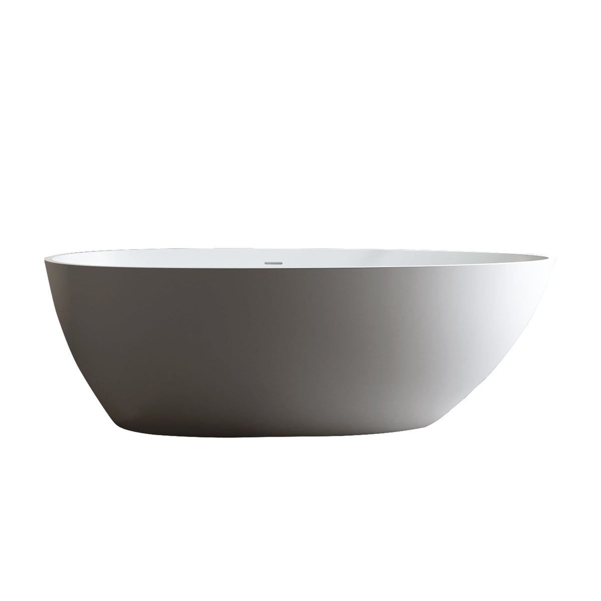 59'' Solid Surface Matte Freestanding Bathtub