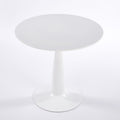 Pedestal Table, Round For Kitchen - White
