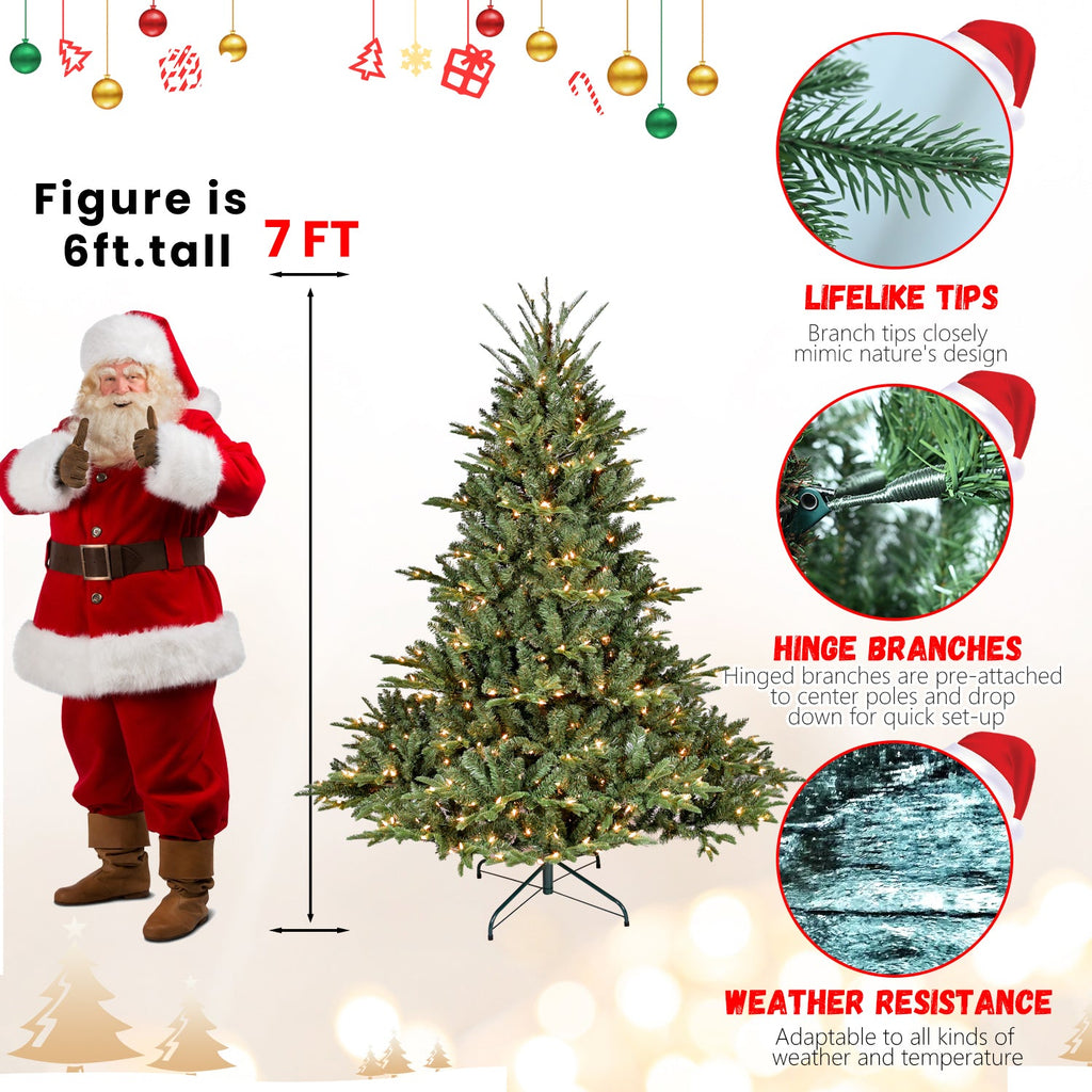 9FT Full-Shape Christmas Tree with 1100 UL Lights