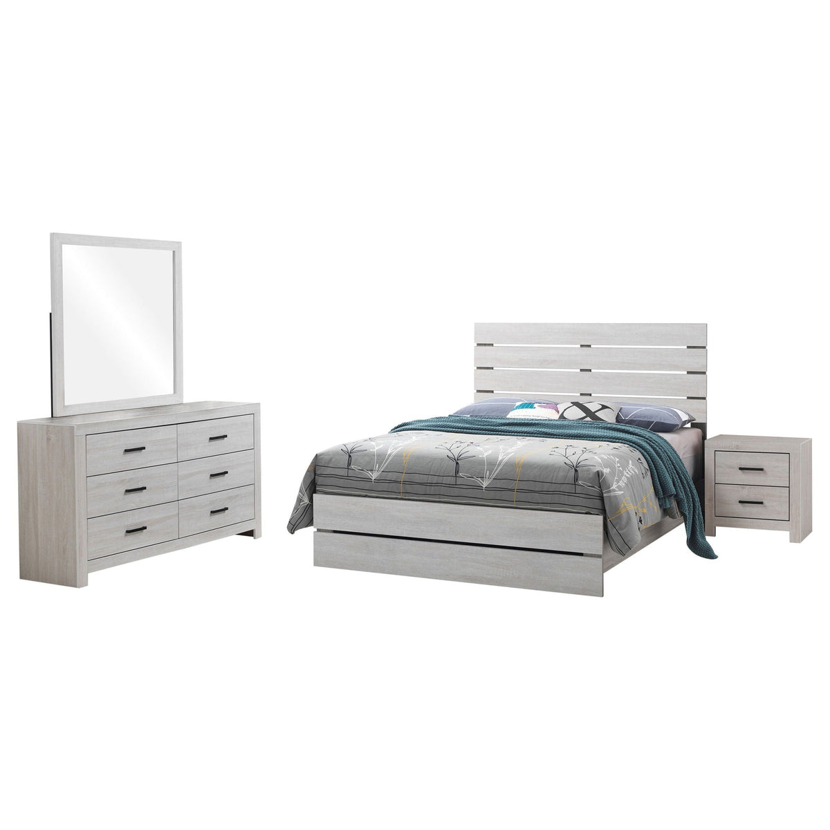 Brantford 4-piece Eastern King Bedroom Set Coastal White