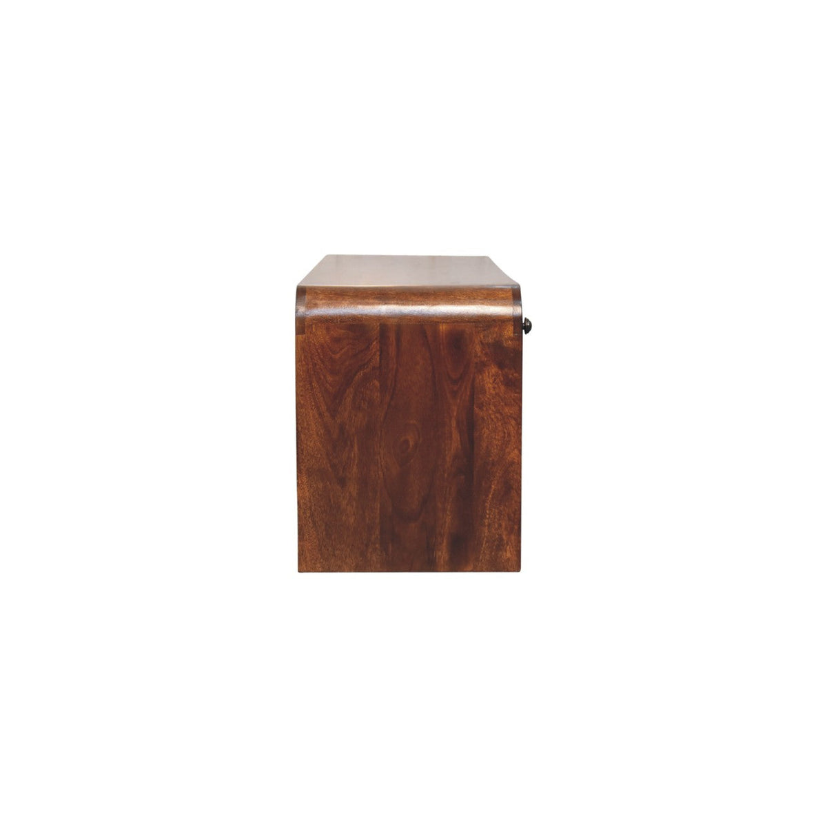 Solid Wood Aspen Slim Media Unit with 3 Drawers - Chestnut Finish