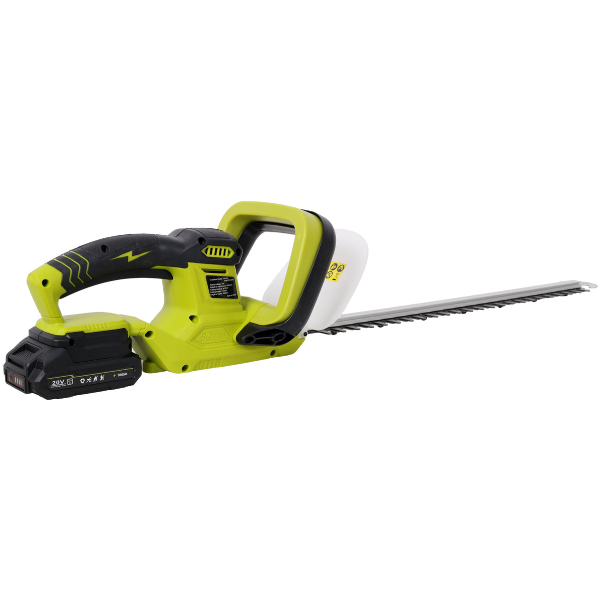 21V DC Hedge Trimmer with Dual-Action Blades – 36.6" Wide Cutting