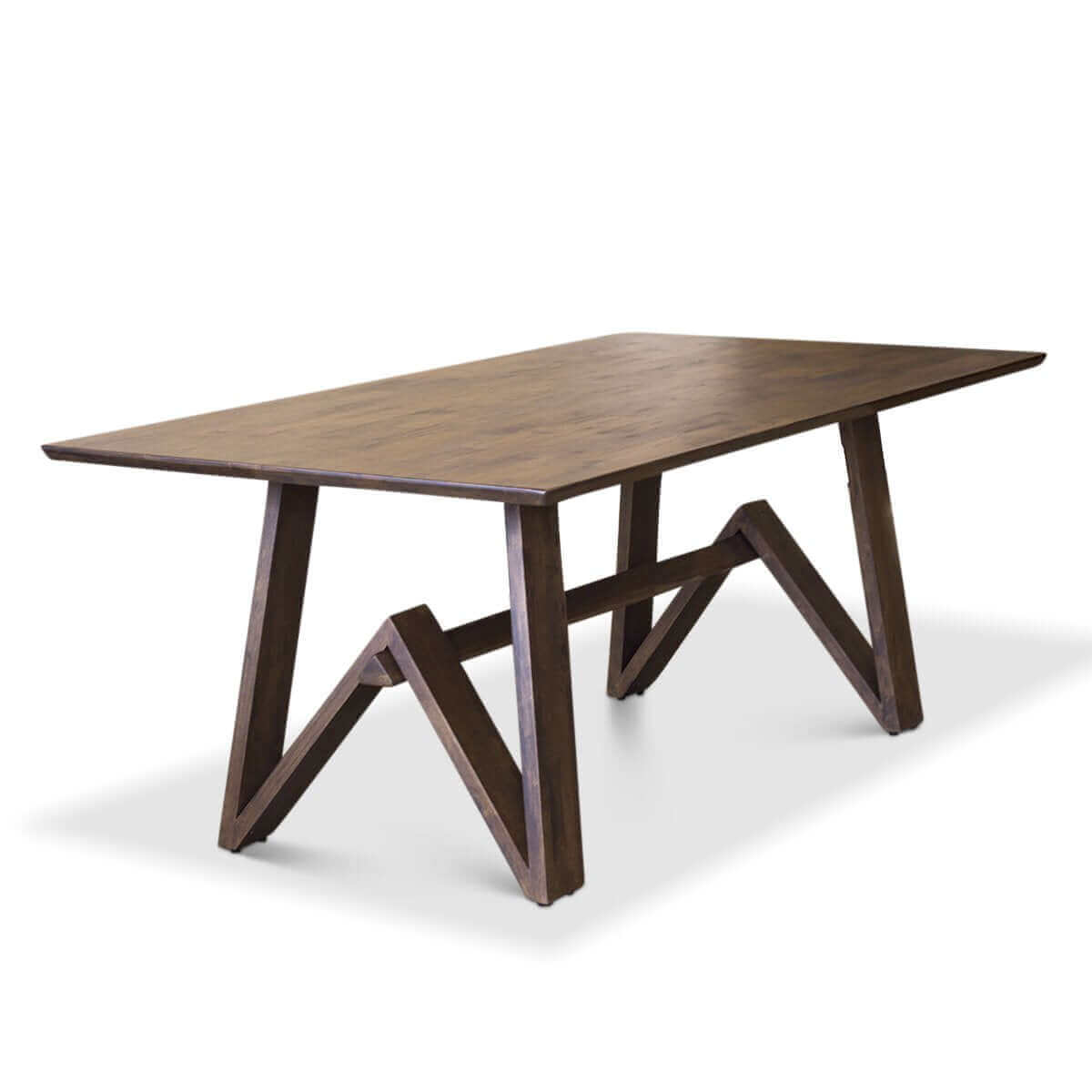 Trimont Solid Wood Dining Table with Modern Design - Natural Wood